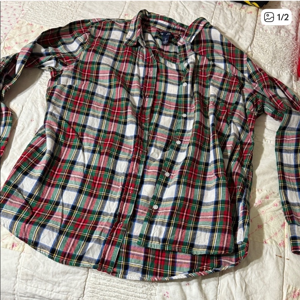 GAP Multicolor Plaid Shirt